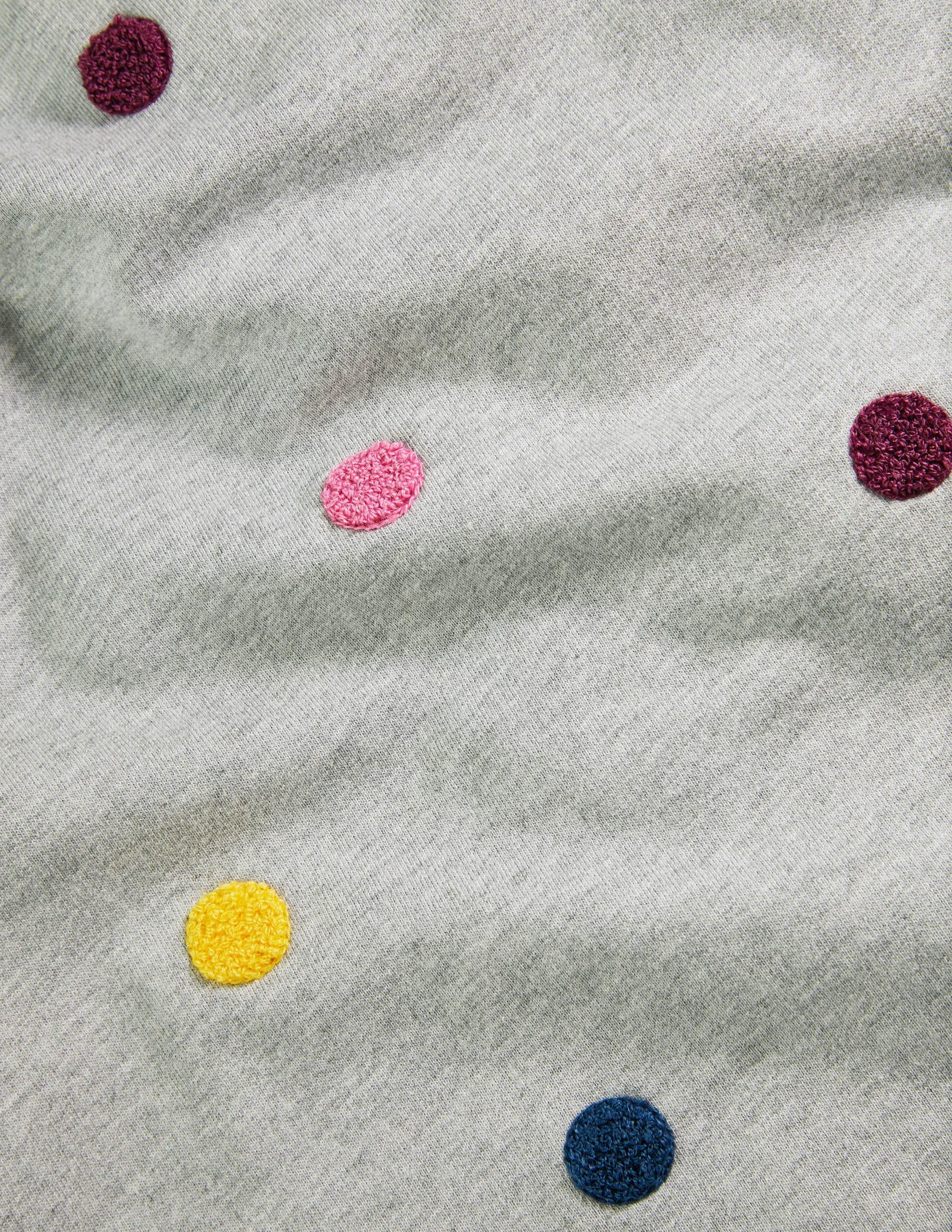 Sweatshirt Dress-Grey Marl, Boucle Spot