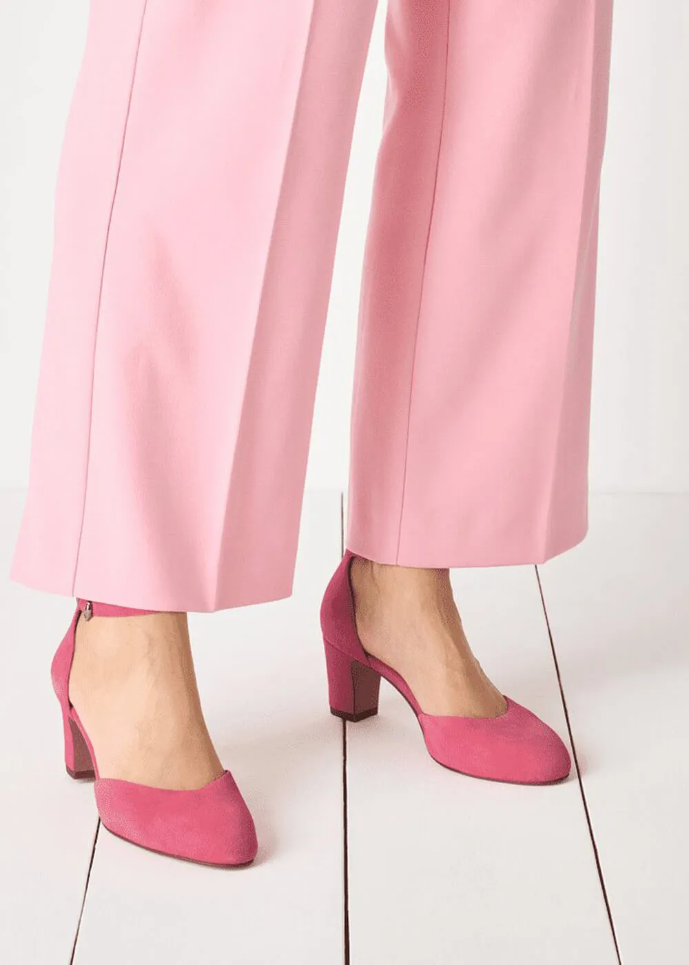 Tamaris May Candy Leather 50's Pumps Pink