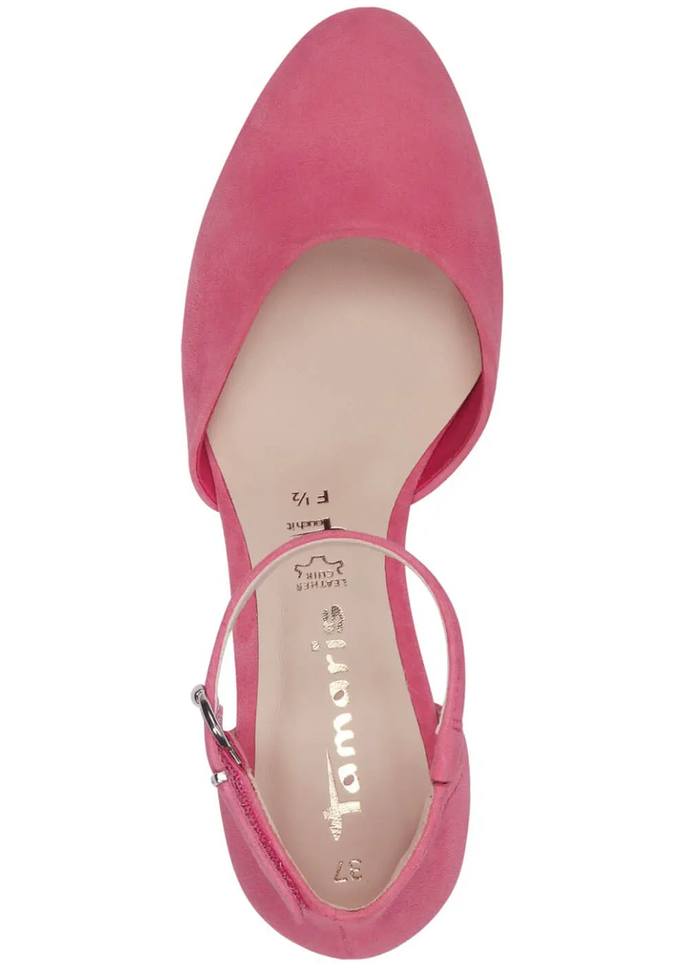Tamaris May Candy Leather 50's Pumps Pink