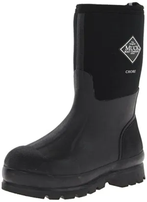 The Original MuckBoots Adult Chore Mid Boot Black Waterproof Snow Muck Boots (Men's 9 M/Women's 10 M)