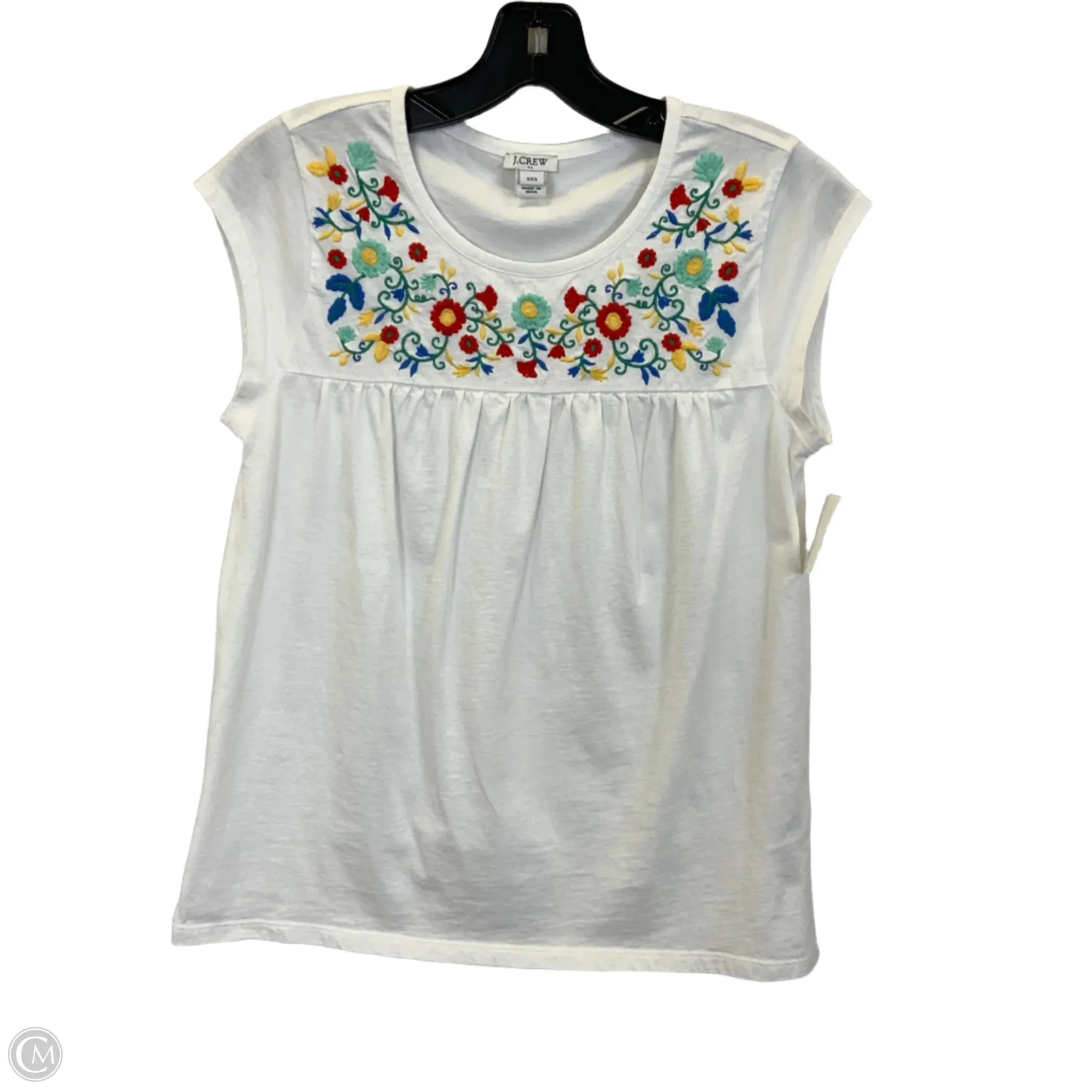 Top Sleeveless By J. Crew In White, Size: Xxs