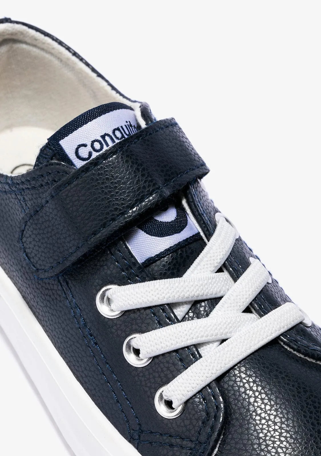 Unisex Navy Adherent Strip Sneakers Micronapa