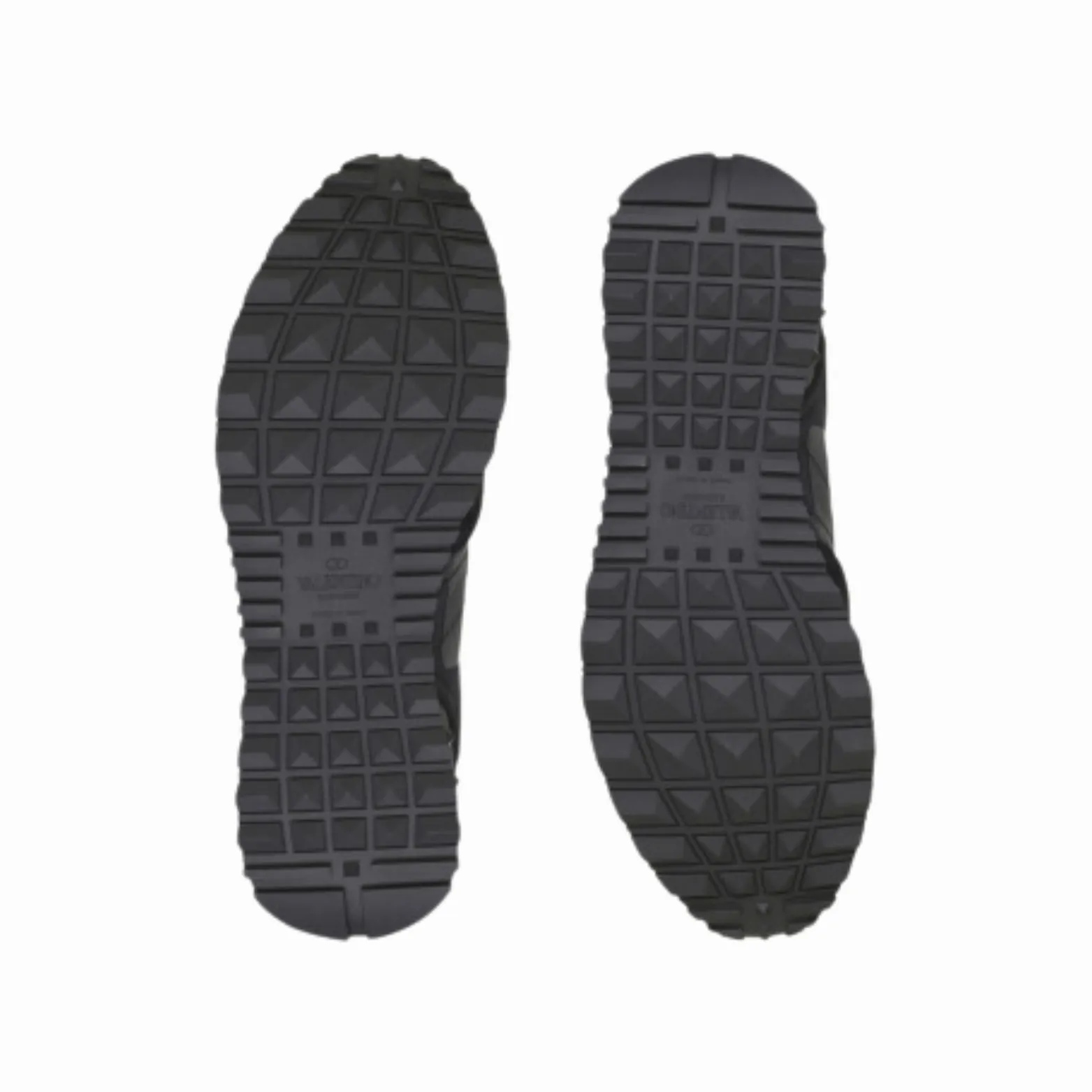 Valentino Garavani Black Rockrunner Camo Leather Trainers