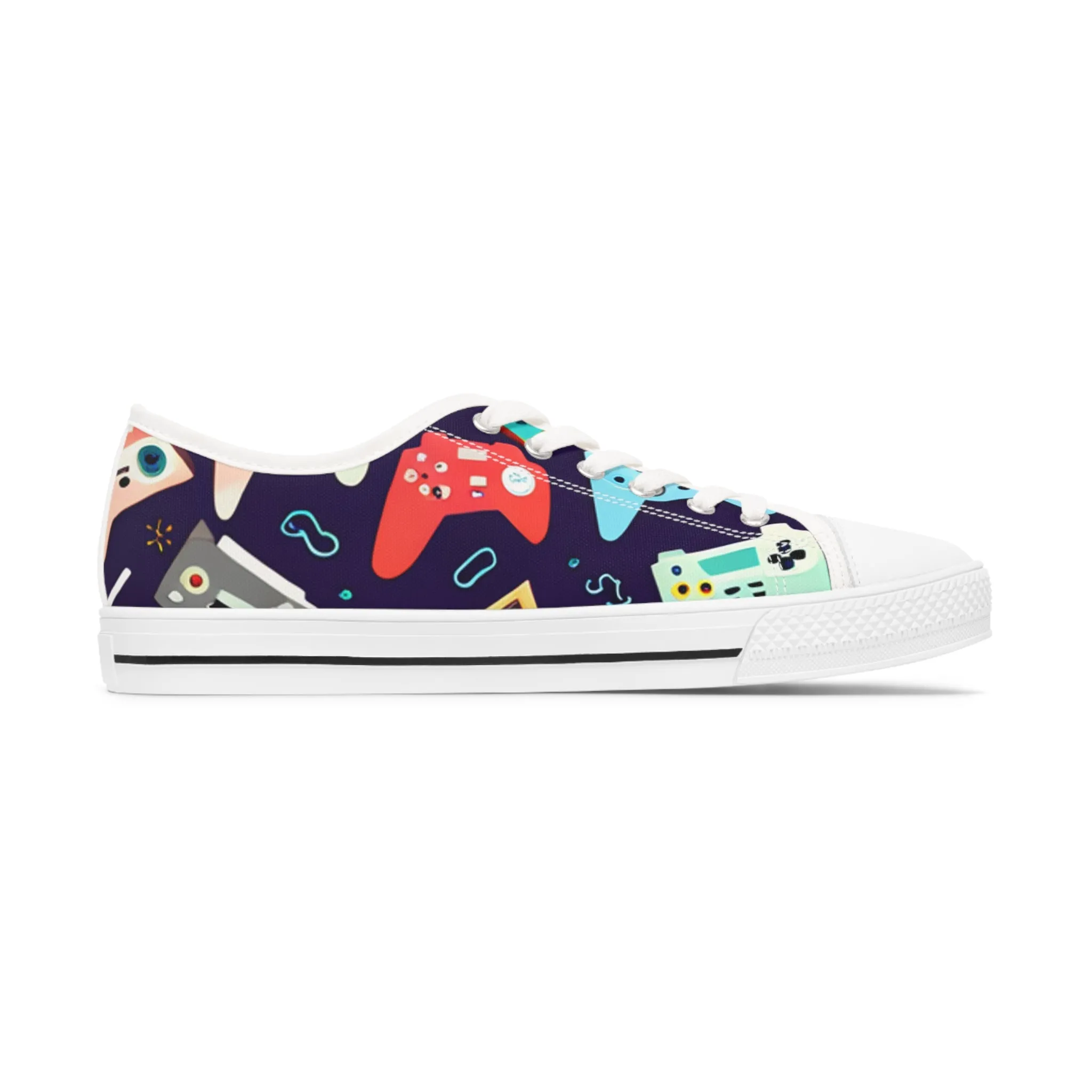Video Game Controller Women's Low Top Sneakers