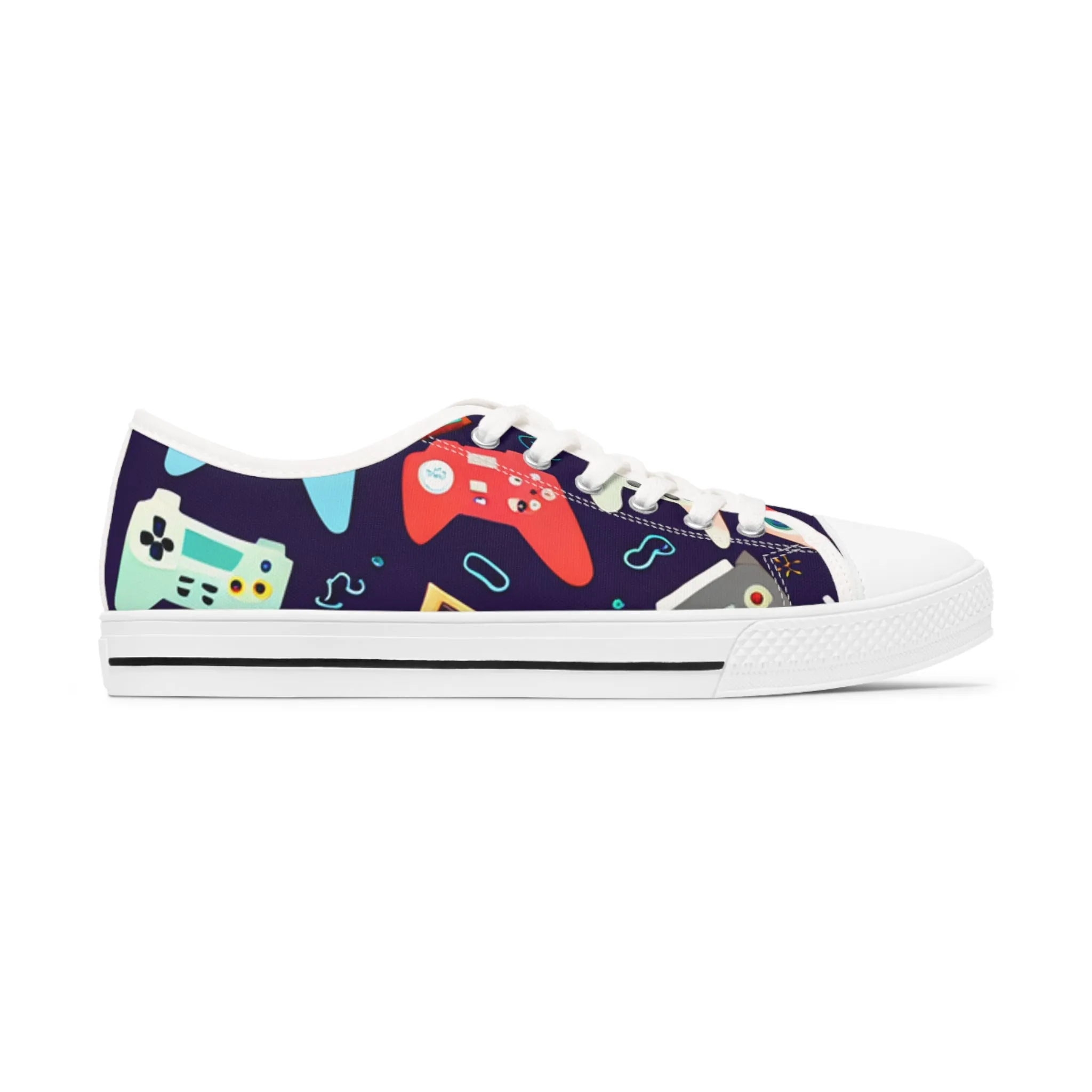 Video Game Controller Women's Low Top Sneakers