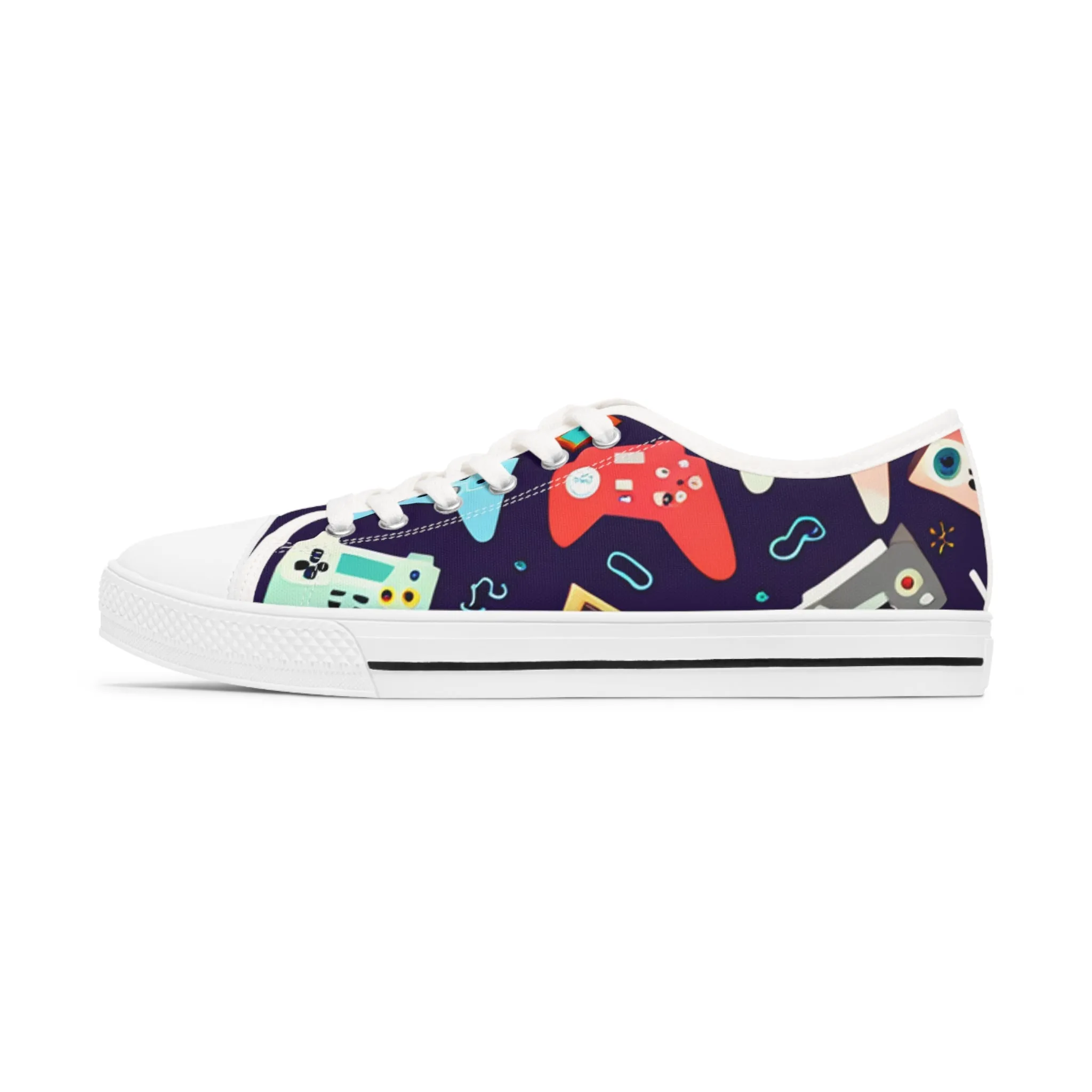 Video Game Controller Women's Low Top Sneakers
