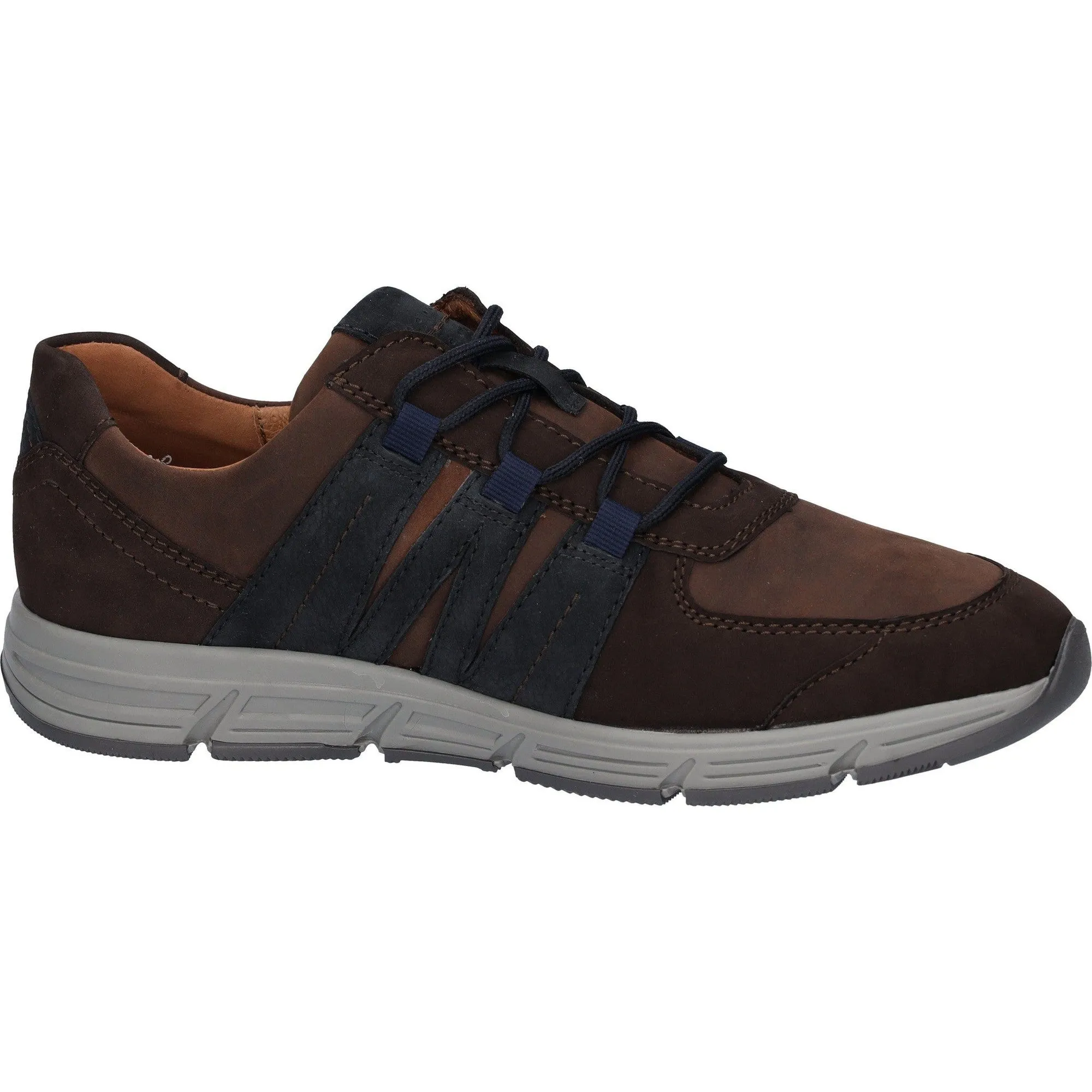 Waldlaufer 323004 429 355 Haslo Mens Crazy Horse Brown Nubuck Lace Up Shoes