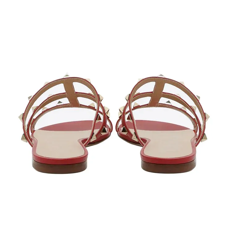 Women's Daily Ballets Summer Flats Rivets Sandals