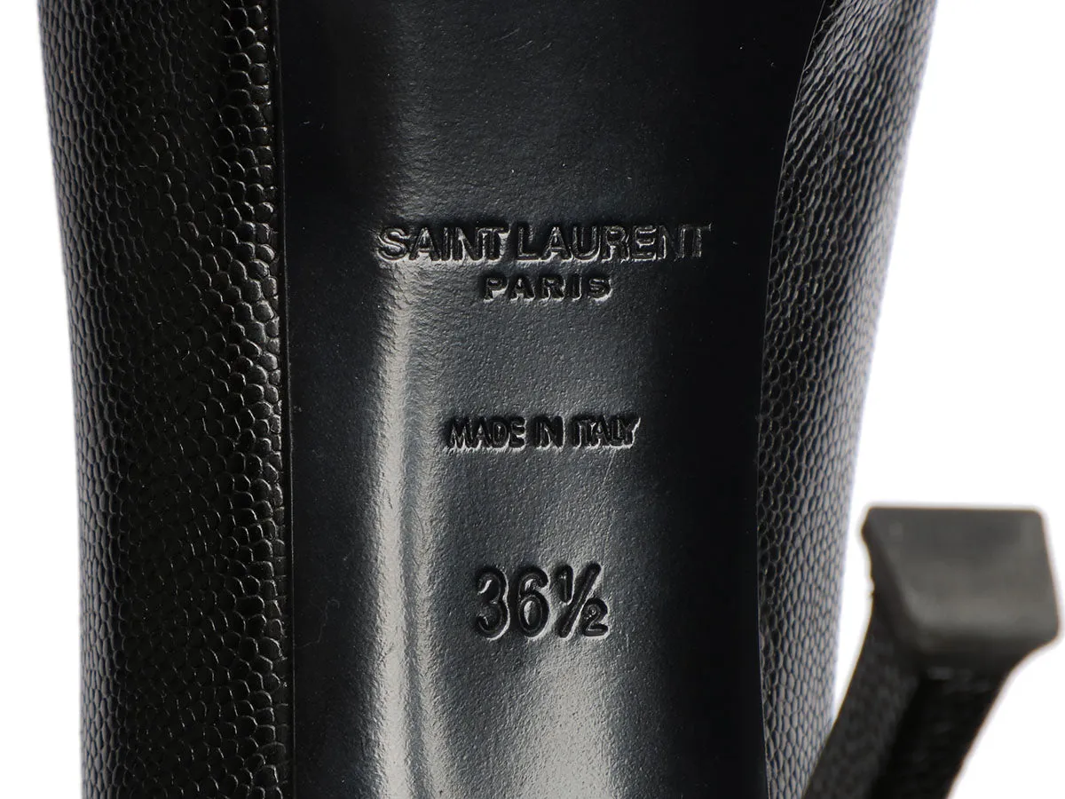 YSL Black Leather Pumps